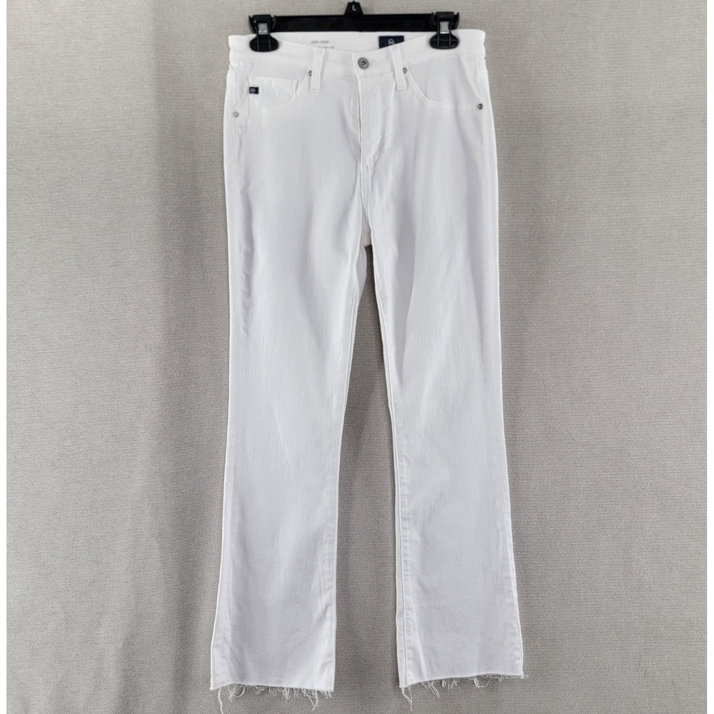 Adriano Goldschmied Womens Jeans Jodi Crop Slim Flare Raw Hem Denim Size 26R